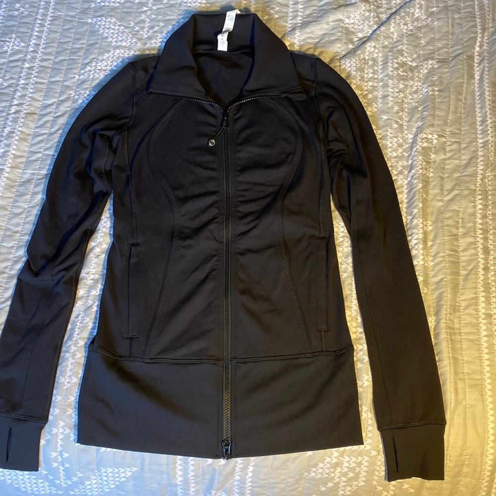 Lululemon Black Double Zipper Athletic jacket